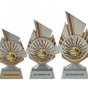 Standaard met biljart afbeelding.