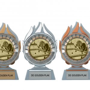 Standaard met biljart afbeelding.