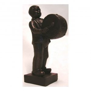 Muzikant met grote trom