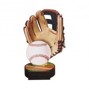 Houten honkbal trofee
