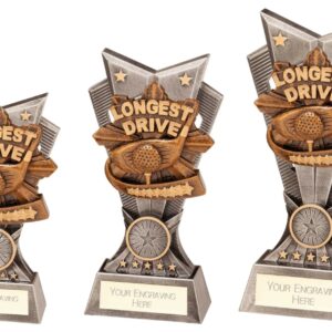 Longest drive golf trofee